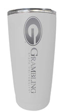 Load image into Gallery viewer, Grambling State Tigers Etched 16 oz Stainless Steel Tumbler (Choose Your Color)