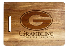 Load image into Gallery viewer, Grambling State Tigers Engraved Wooden Cutting Board 10" x 14" Acacia Wood