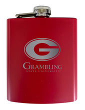 Load image into Gallery viewer, Grambling State Tigers Stainless Steel Etched Flask - Choose Your Color
