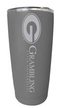 Load image into Gallery viewer, Grambling State Tigers Etched 16 oz Stainless Steel Tumbler (Gray)
