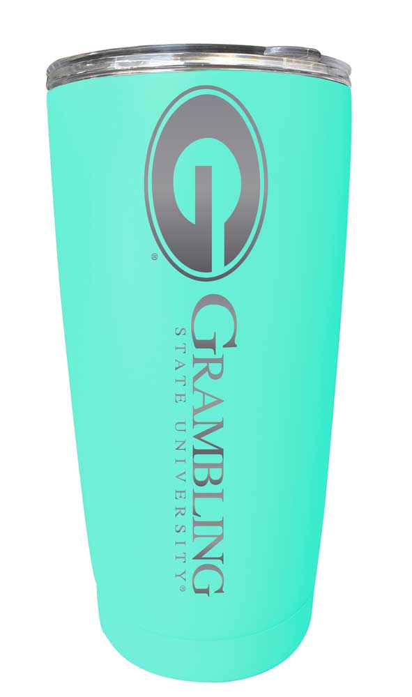 Grambling State Tigers Etched 16 oz Stainless Steel Tumbler (Choose Your Color)