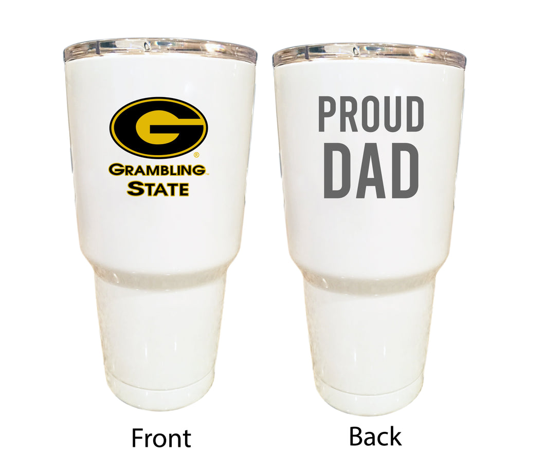 Grambling University Tigers Proud Dad 24 oz Insulated Stainless Steel Tumblers Choose Your Color.