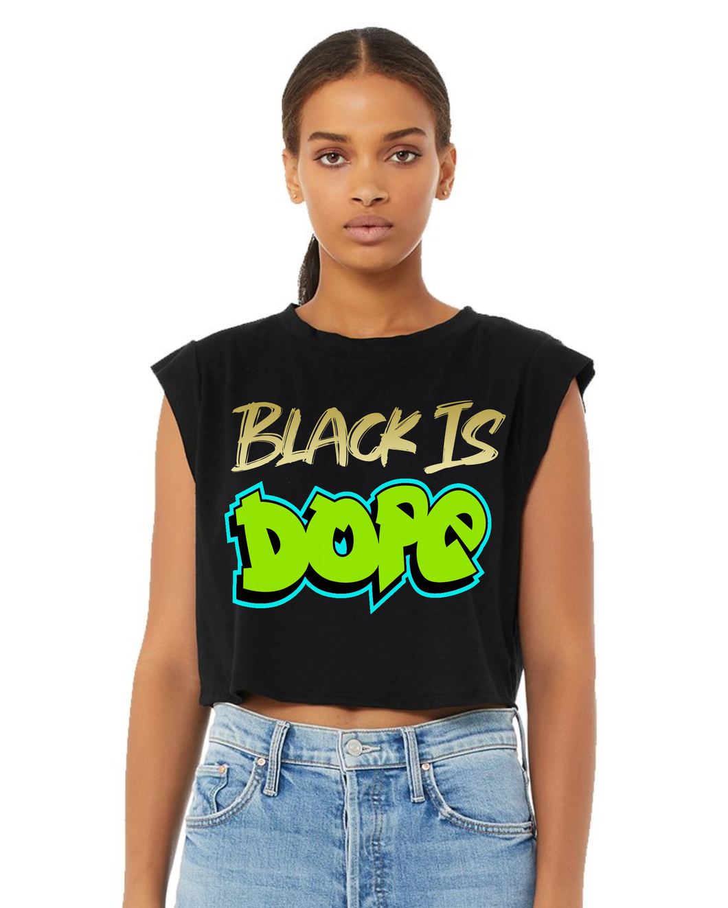 Black Is Dope Shirt (Crop)